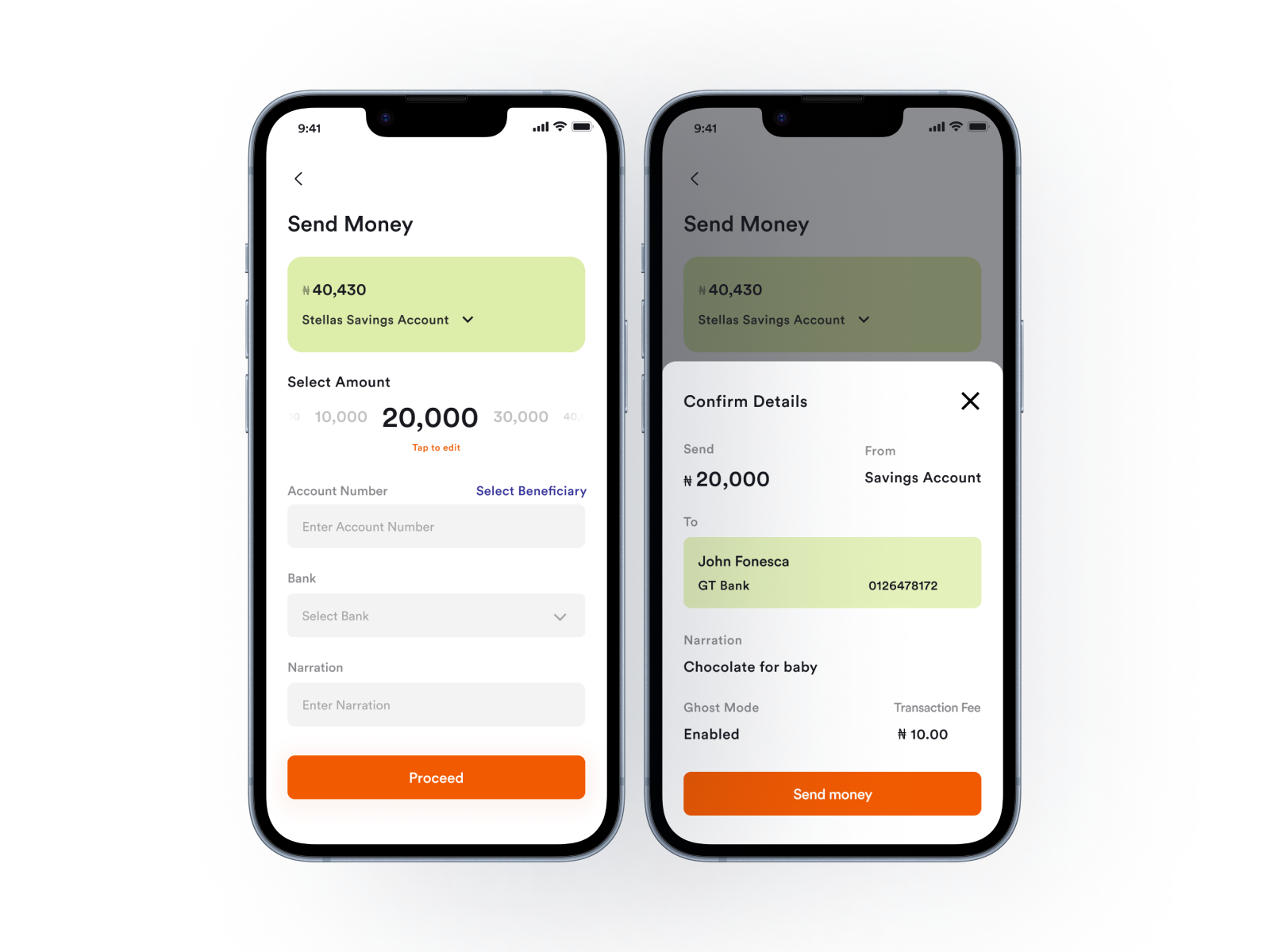 V1 slider-based amount picker